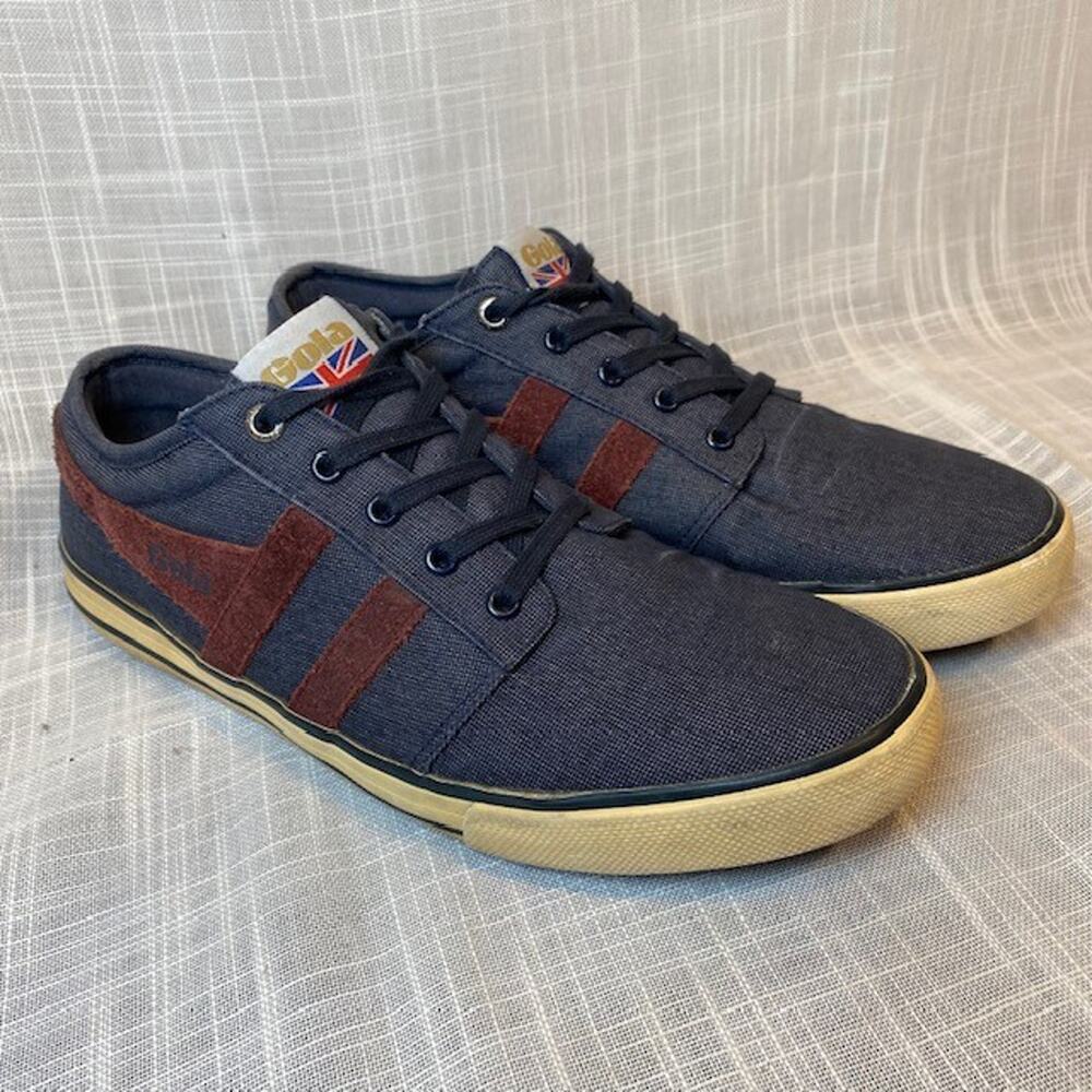 Gola Comet Mens Casual Sneakers in Navy Burgundy Ivory Mens 8 EU 42